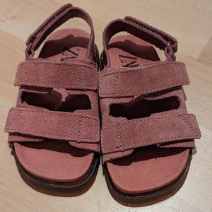 Zara Pink Infant Girl Sandals - Size 7, Never Used, Soft & Stylish!